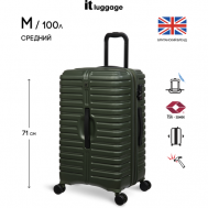 Чемодан , 100 л, размер M+, хаки IT Luggage