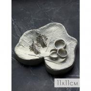 Подставка для украшений искусственный камень, бетон, керамика, гипс, 11х1х11 см, мультиколор tatyana_matus