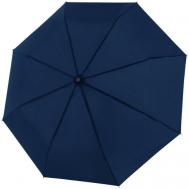 Зонт , автомат, 3 сложения, купол 97 см., 8 спиц, синий Doppler