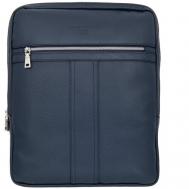 Рюкзак  7006 Napoli blue, натуральная кожа, отделение для ноутбука, вмещает А4, внутренний карман, синий Sergio Belotti