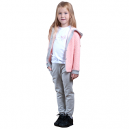 Комплект одежды  , брюки и кофта и футболка, повседневный стиль, капюшон, карманы, размер 80-86, розовый Monna Rosa