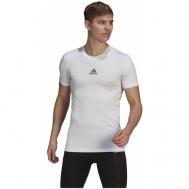 Футбольная футболка , силуэт прилегающий, размер LT, черный Adidas