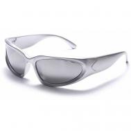 Солнцезащитные очки , квадратные, зеркальные, серебряный Vitto Setello
