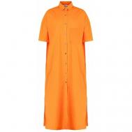 Платье , хлопок, повседневное, размер 44, оранжевый Hache