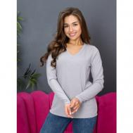 Пуловер , размер 46, серый IvCapriz