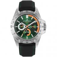 Наручные часы  Sport 42-11D, зеленый, серебряный Jacques Lemans