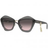 Солнцезащитные очки , бабочка, с защитой от УФ, градиентные, для женщин, серый Miu Miu