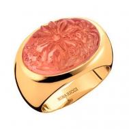 Кольцо , стекло, размер 16.6, коралловый, золотой Nina Ricci