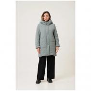 куртка   зимняя, подкладка, съемный капюшон, ветрозащитная, водонепроницаемая, размер 50 (60RU), голубой Maritta