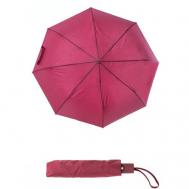 Зонт полуавтомат, 3 сложения, купол 100 см, 8 спиц, красный, бордовый AltroMondo
