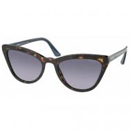 Солнцезащитные очки , кошачий глаз, оправа: пластик, градиентные, с защитой от УФ, для женщин, коричневый Prada