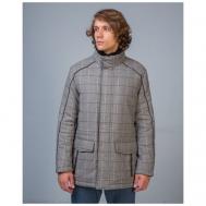 куртка , демисезон/зима, силуэт прямой, подкладка, внутренний карман, карманы, манжеты, размер 52, серый Torras