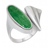 Кольцо НЕВСКИЙ-Т серебро, 925 проба, агат, размер 18.5, зеленый Невский-Т