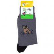 Носки  Socks x Союзмультфильм, размер 34-37, коричневый, серый St. Friday