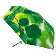Мини-зонт , механика, 5 сложений, купол 94 см, 6 спиц, для женщин, зеленый RainLab