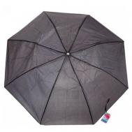 Мини-зонт , полуавтомат, купол 100 см., для мужчин, черный Ultramarine