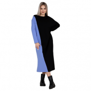 Платье , размер 46, голубой Elena Tex