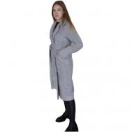 KR-215N Пальто женское серый Kristina Moda