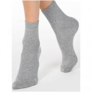 Женские носки  средние, бесшовные, размер 36-41, серый Bestyday