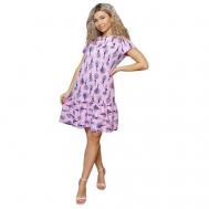 Платье , размер 56, фиолетовый, лиловый NSD-STYLE