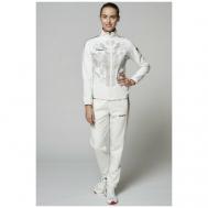 Костюм , олимпийка и брюки, силуэт полуприлегающий, размер S, белый Forward