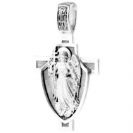 Подвеска кулон на шею женская / мужская серебро "Ангел-Хранитель"  18240 Ангельская925