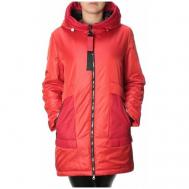 Куртка , женская зимняя, размер 52, красный Нет бренда