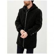 Пальто , демисезон/зима, силуэт полуприлегающий, размер 54/176, черный BERKYTT