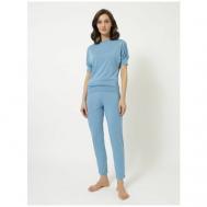 Пижама , размер XL, голубой Luisa Moretti