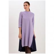 Платье , размер 52, синий, фиолетовый МадаМ Т