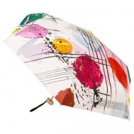Зонт , механика, 5 сложений, купол 94 см., 6 спиц, для женщин, коралловый RainLab