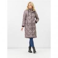 куртка   зимняя, силуэт прямой, подкладка, грязеотталкивающая, размер 38 (44RU), розовый Avi