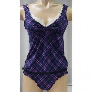 Комплект , шорты, стрейч, размер 46, фиолетовый L'Etincelle