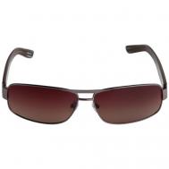Солнцезащитные очки , прямоугольные, оправа: пластик, для мужчин, коричневый Caprio
