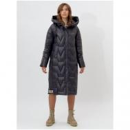 куртка   зимняя, средней длины, силуэт свободный, утепленная, водонепроницаемая, размер XXL, черный MTFORCE