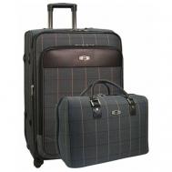 Комплект чемоданов , полиэстер, 40 л, серый Borgo Antico