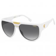 Солнцезащитные очки , авиаторы, с защитой от УФ, для женщин, белый Carrera