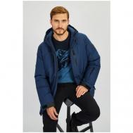 Куртка , демисезон/зима, силуэт прямой, водонепроницаемая, ветрозащитная, размер 54, синий Baon