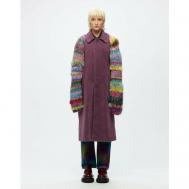 Пальто , размер L, фиолетовый ROMA UVAROV DESIGN