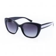 Солнцезащитные очки , кошачий глаз, градиентные, поляризационные, с защитой от УФ, устойчивые к появлению царапин, для женщин, черный StyleMark