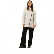 куртка   зимняя, средней длины, подкладка, капюшон, размер 44 (54RU), белый Maritta