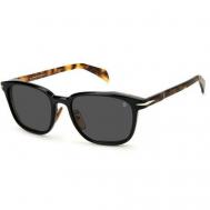 Солнцезащитные очки , прямоугольные, оправа: пластик, для мужчин, коричневый David Beckham