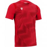 Футбольная футболка , размер M, красный MACRON
