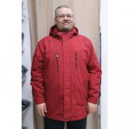 Куртка , размер 62, красный Три Богатря