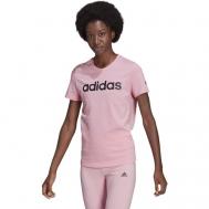 Футболка , хлопок, размер S INT, розовый Adidas