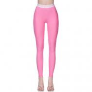 Легинсы  , прилегающий силуэт, спортивный стиль, карманы, размер M/164, розовый IRNBY