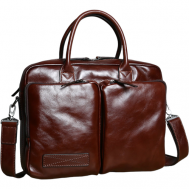 Сумка  торба  повседневная, натуральная кожа, вмещает А4, внутренний карман, регулируемый ремень, бордовый, коричневый NIP