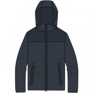куртка  Magnete демисезонная, силуэт прямой, карманы, капюшон, размер 60, синий Geox