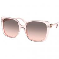 Солнцезащитные очки , квадратные, оправа: пластик, градиентные, для женщин, розовый Bvlgari