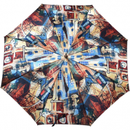 Зонт-трость , полуавтомат, купол 106 см., 8 спиц, для женщин, мультиколор Zest